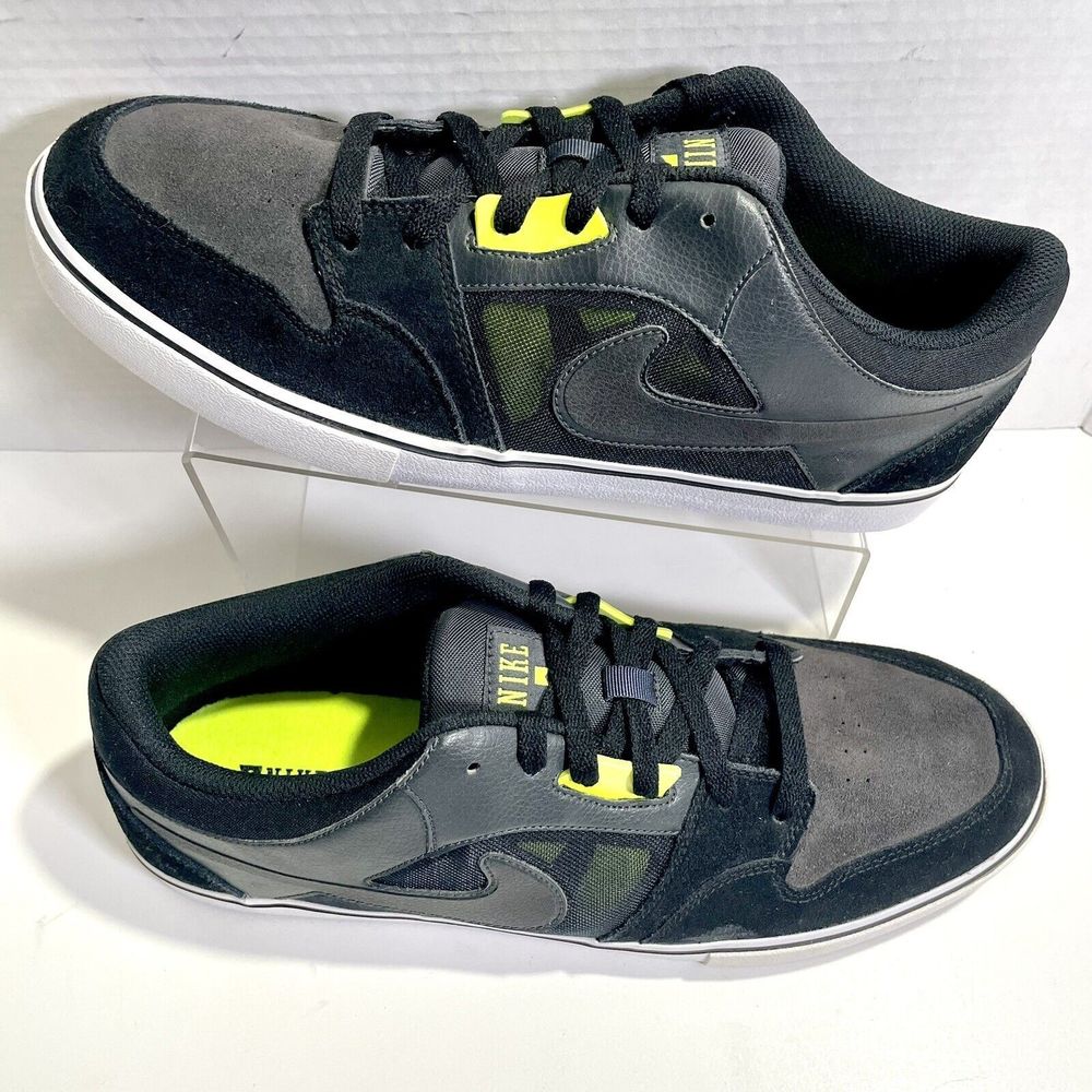 Nike Ruckus 555318-003 Black/Green Athletic Running Mens Sneakers Shoes Sz 13